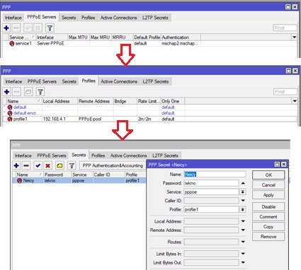 Setting Server PPPoE Untuk Jaringan RTRWnet