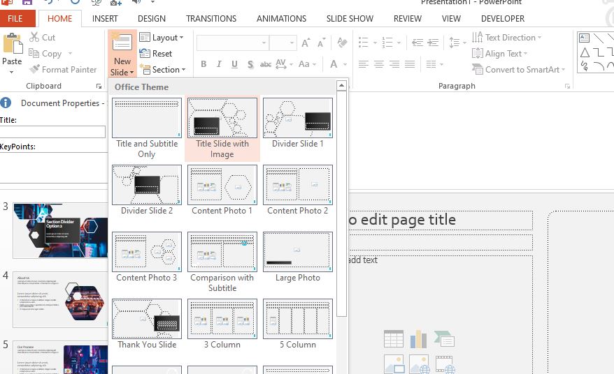 Slide PowerPoint