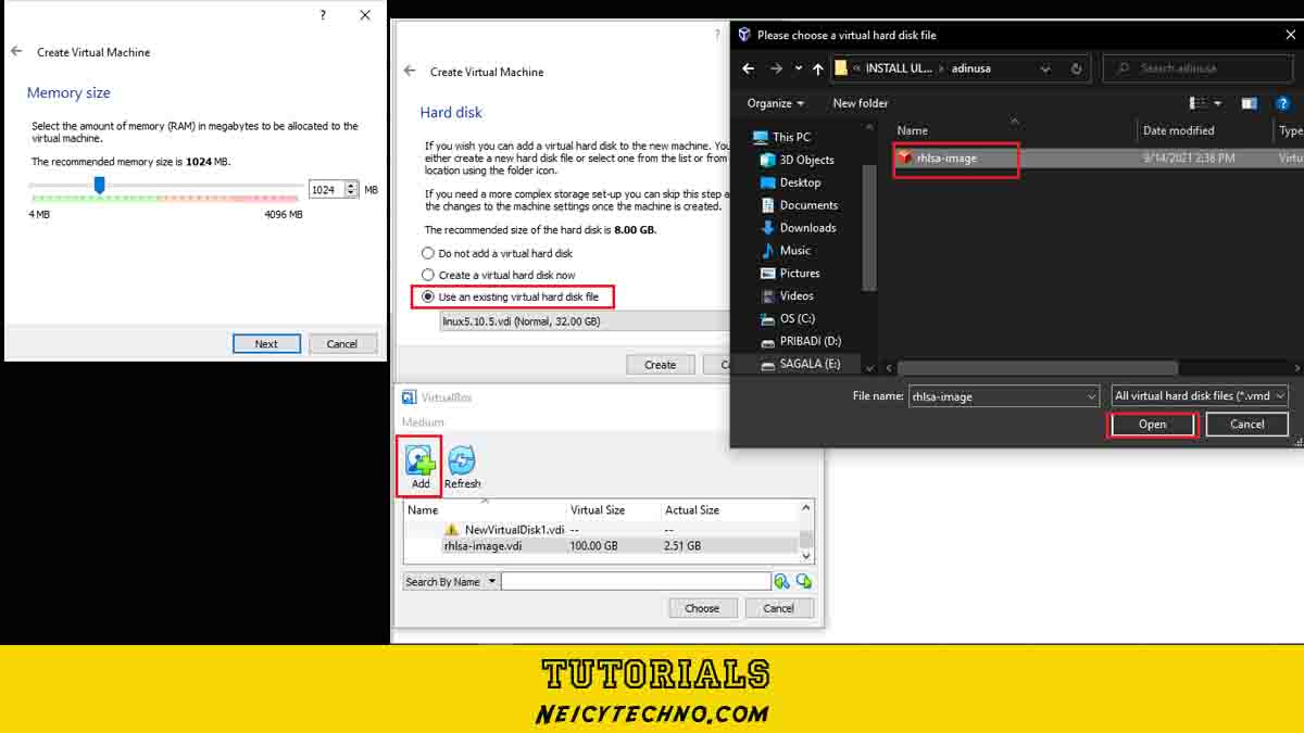 open VDI file