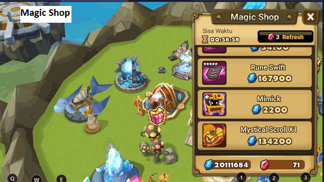 Method 3: Purchase Scrolls, Summoning Stones, and Pieces at the Magic Shop and Guild Magic Shop