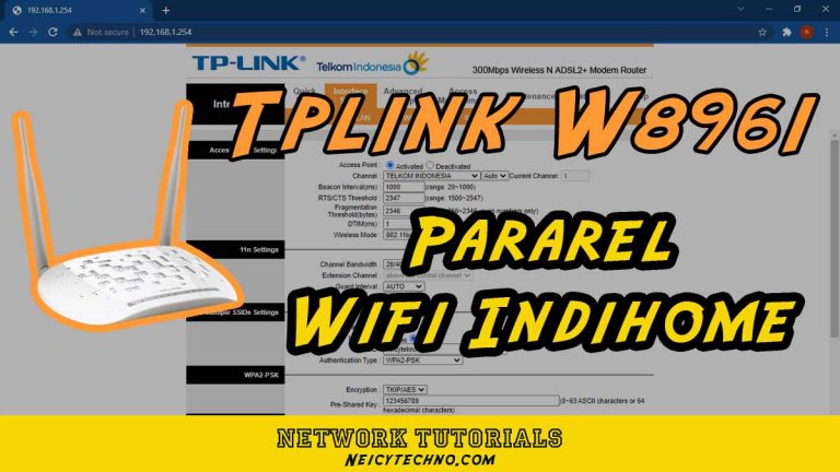 Tplink W8961 Untuk Pararel Wifi Indihome