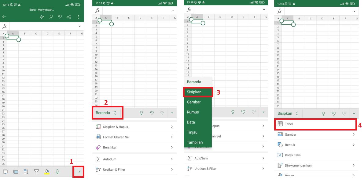 excel untuk android gratis