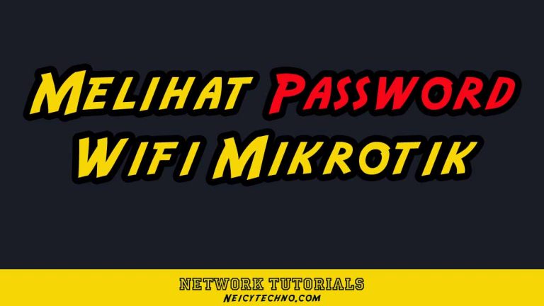 Melihat password wifi mikrotik
