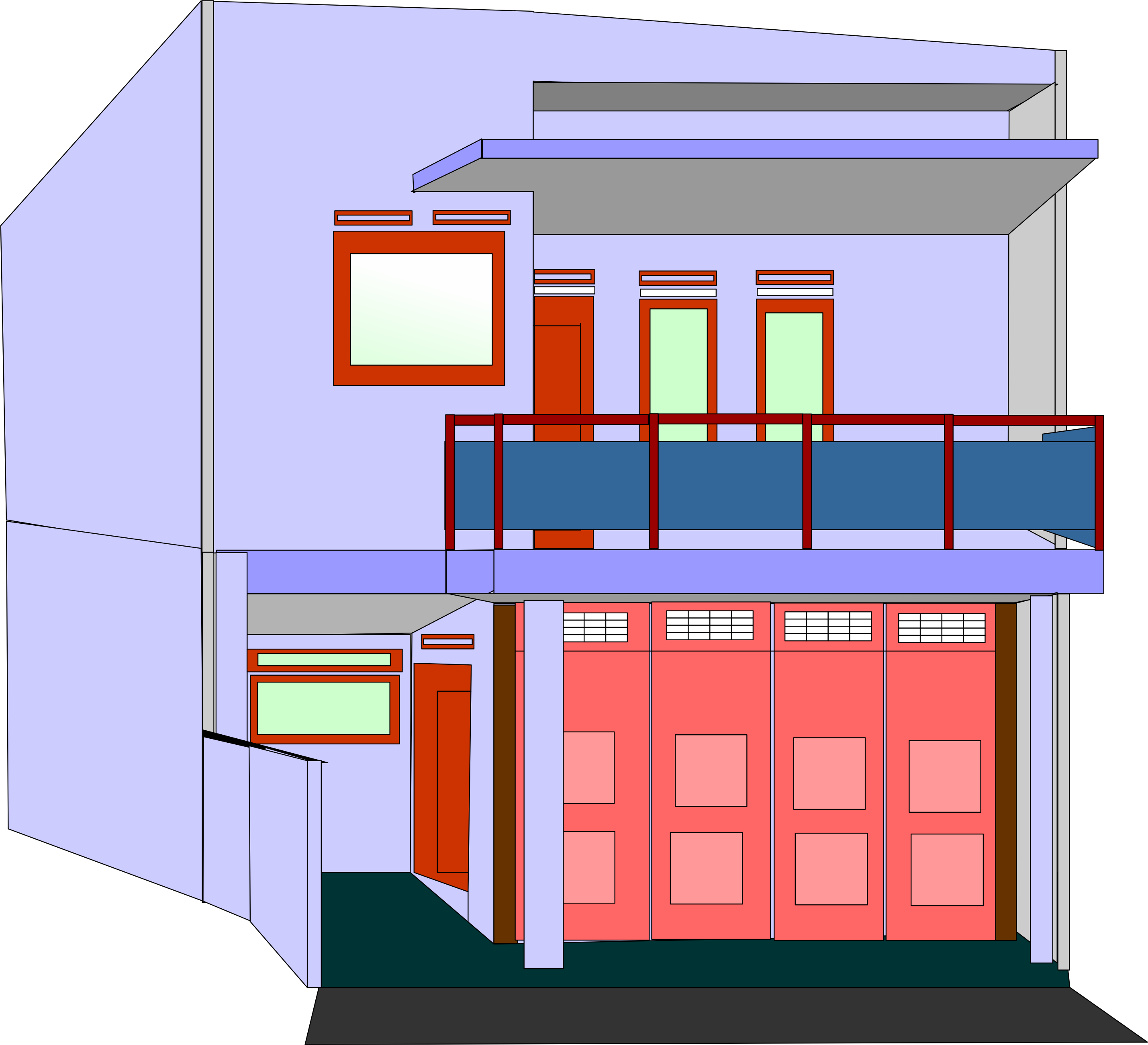 3D ruko (Rumah Toko) SR Vector