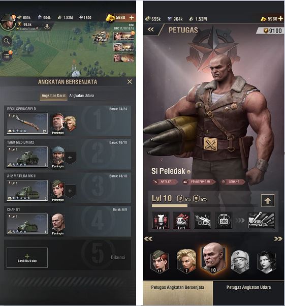 Leveling Petugas Warpath