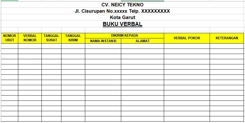 Contoh Buku Verbal