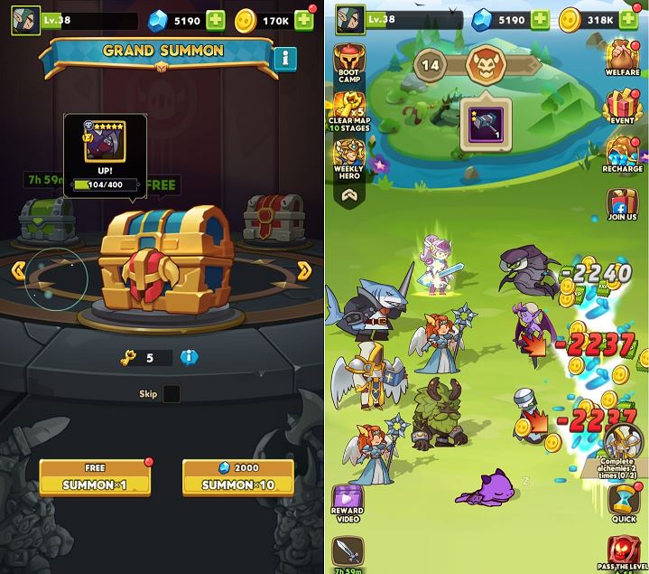 Trik mendapatkan Hero Level Atas di game Hero Summoner