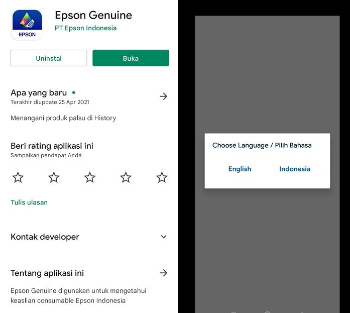 Download aplikasi epson Genuine