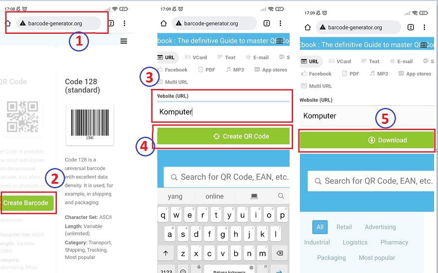 Cara Membuat Barcode di HP Android Tanpa Aplikasi