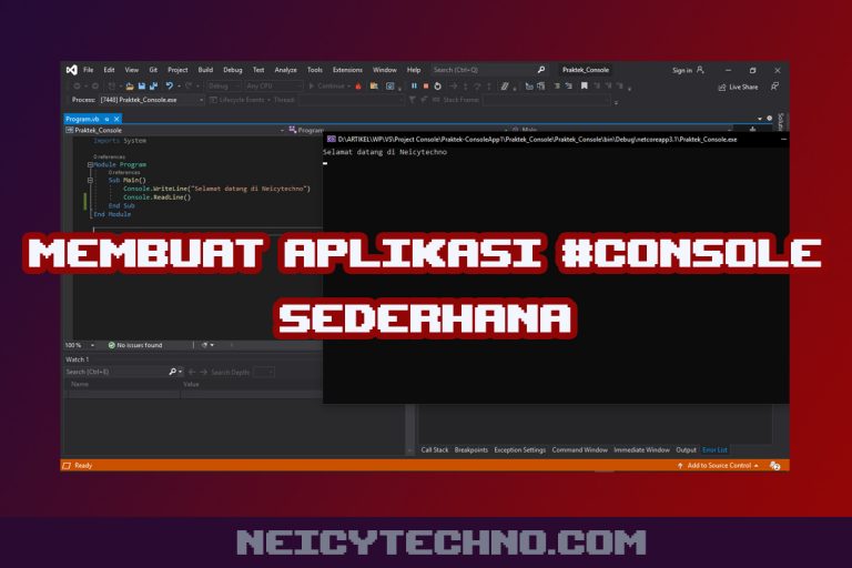 Project Sederhana Visual Basic Console