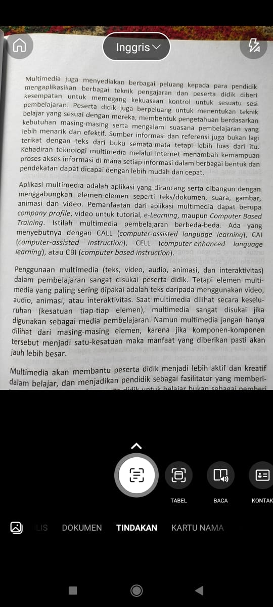 Cara Menyalin Tulisan Dari Buku Tanpa Mengetik dengan Microsoft Lens