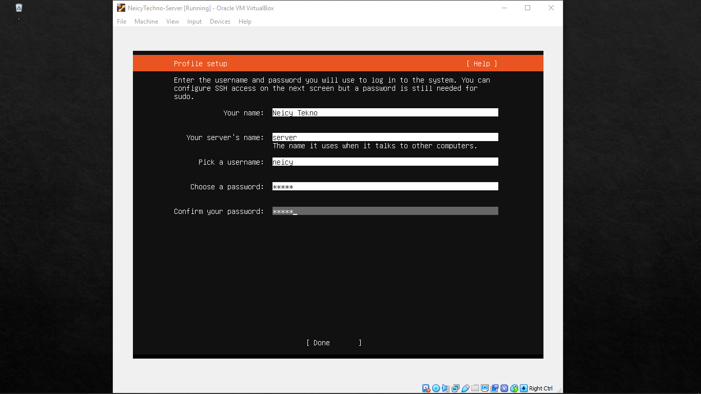 atur identitas user