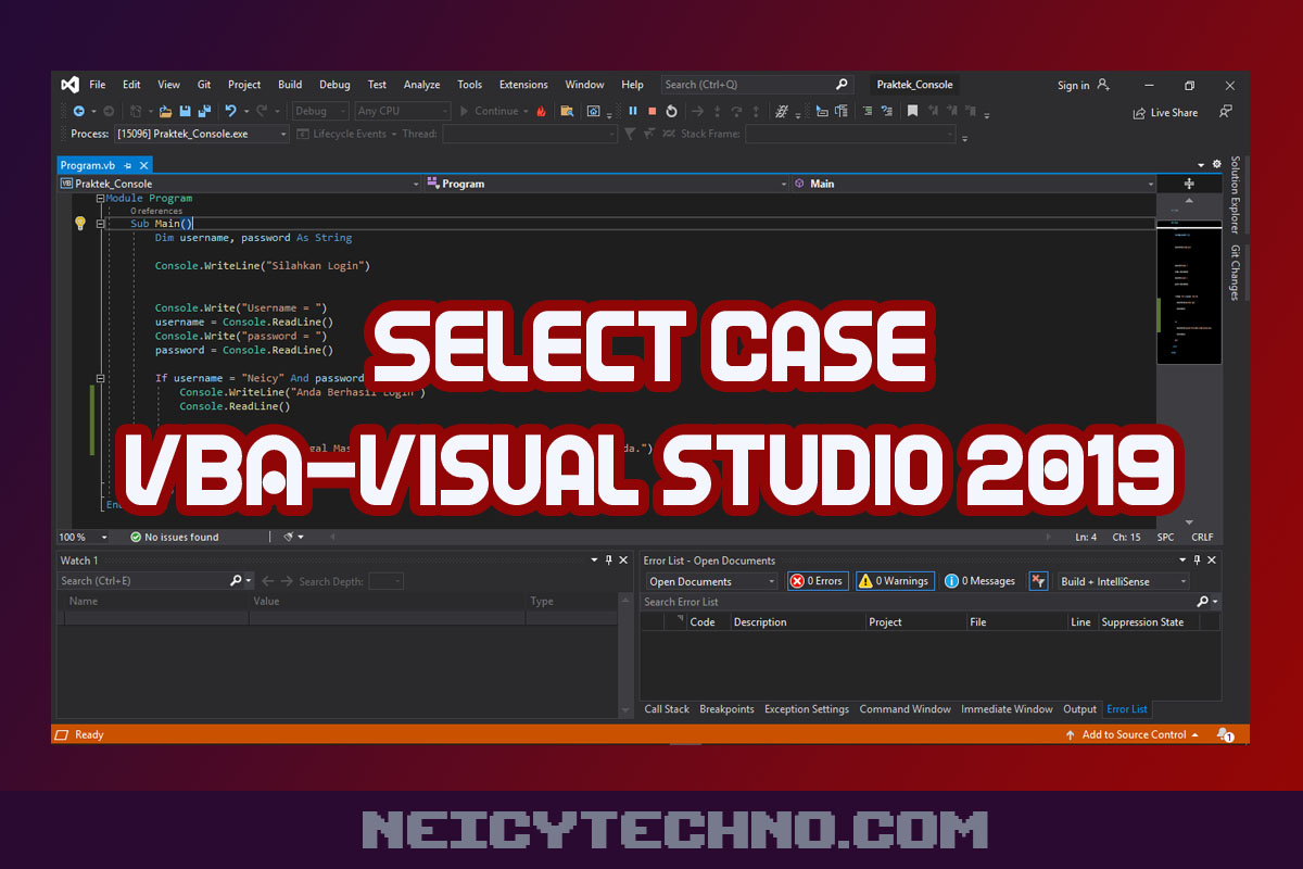 VBA Selec Case