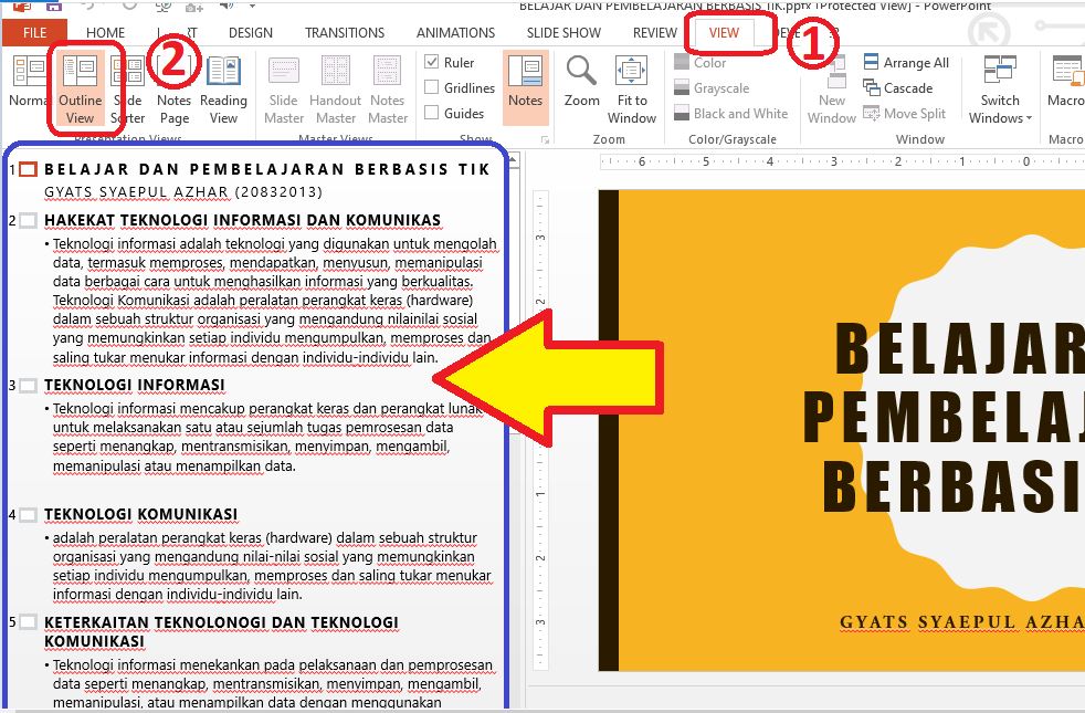 Cara Mudah Meringkas Materi PowerPoint ke Word