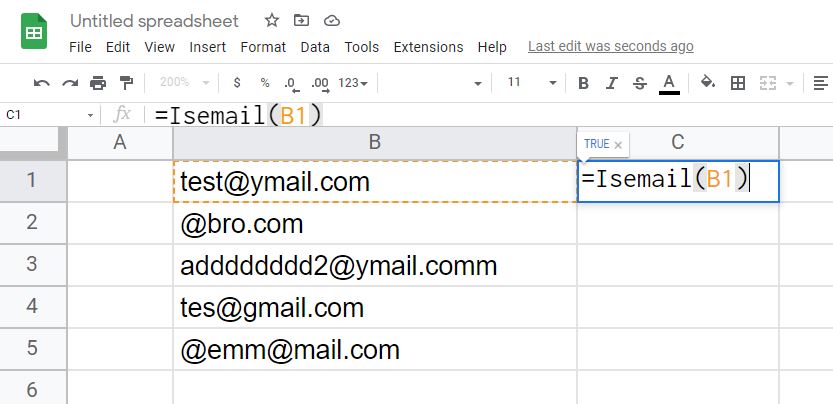 Cara Cek Valid atau Tidaknya Email di Spreadsheet