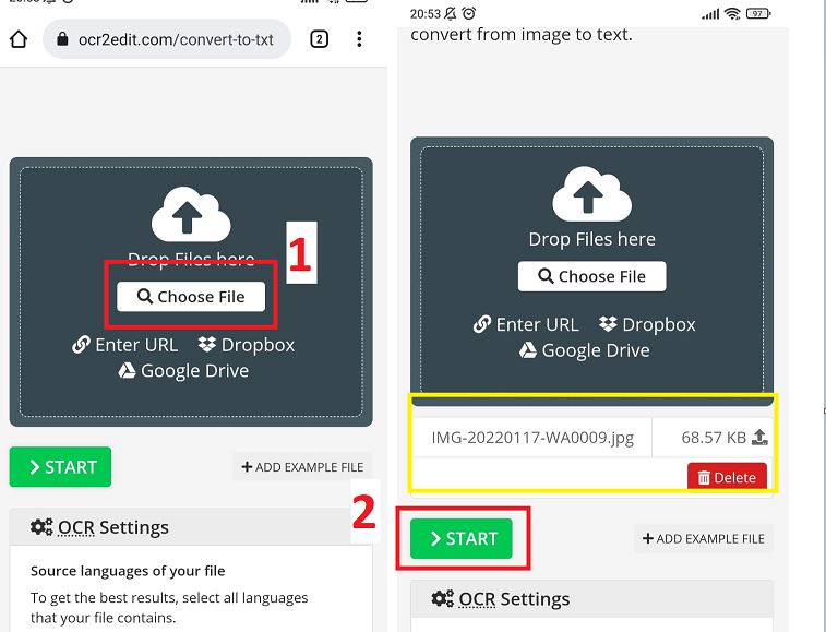 Cara Mengubah Gambar Menjadi Teks Online dengan ocr2edit