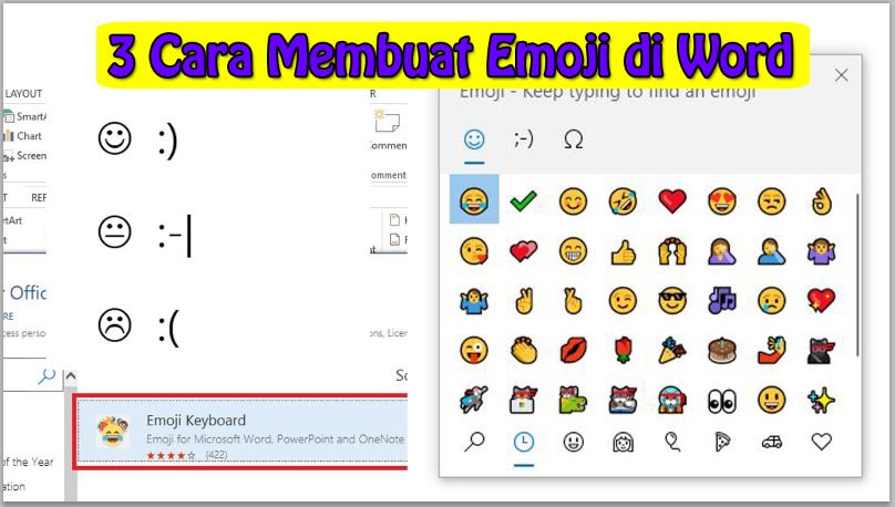 3 Cara Membuat Emoji di Word