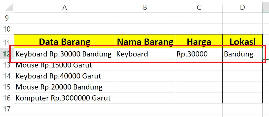 Membagi Sel menjadi beberapa sel