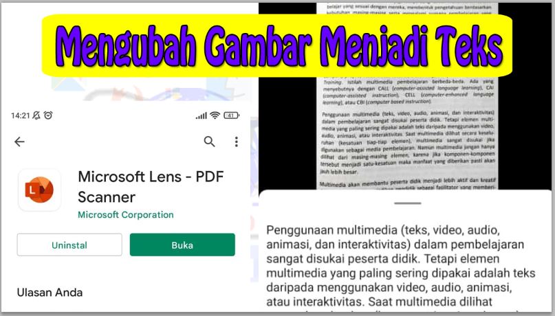 Cara Mengubah Gambar Menjadi Teks di HP Android