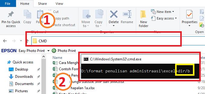 Cara Copy Paste Semua Nama File Sekaligus
