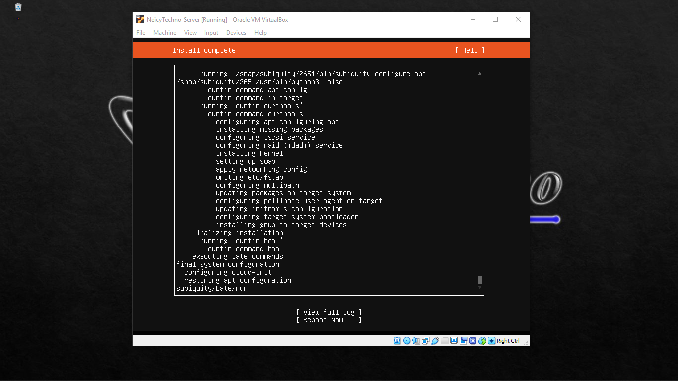 proses installasi ubuntu server