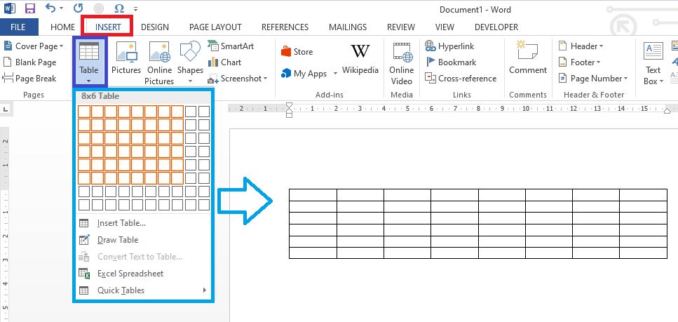 Cara Membuat Tabel di Microsoft Word