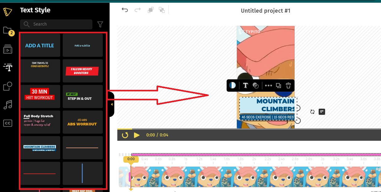 Membuat Teks Video Online