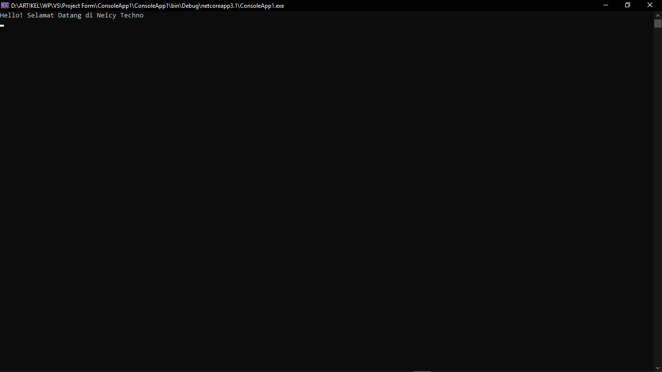 Aplikasi Console Edition