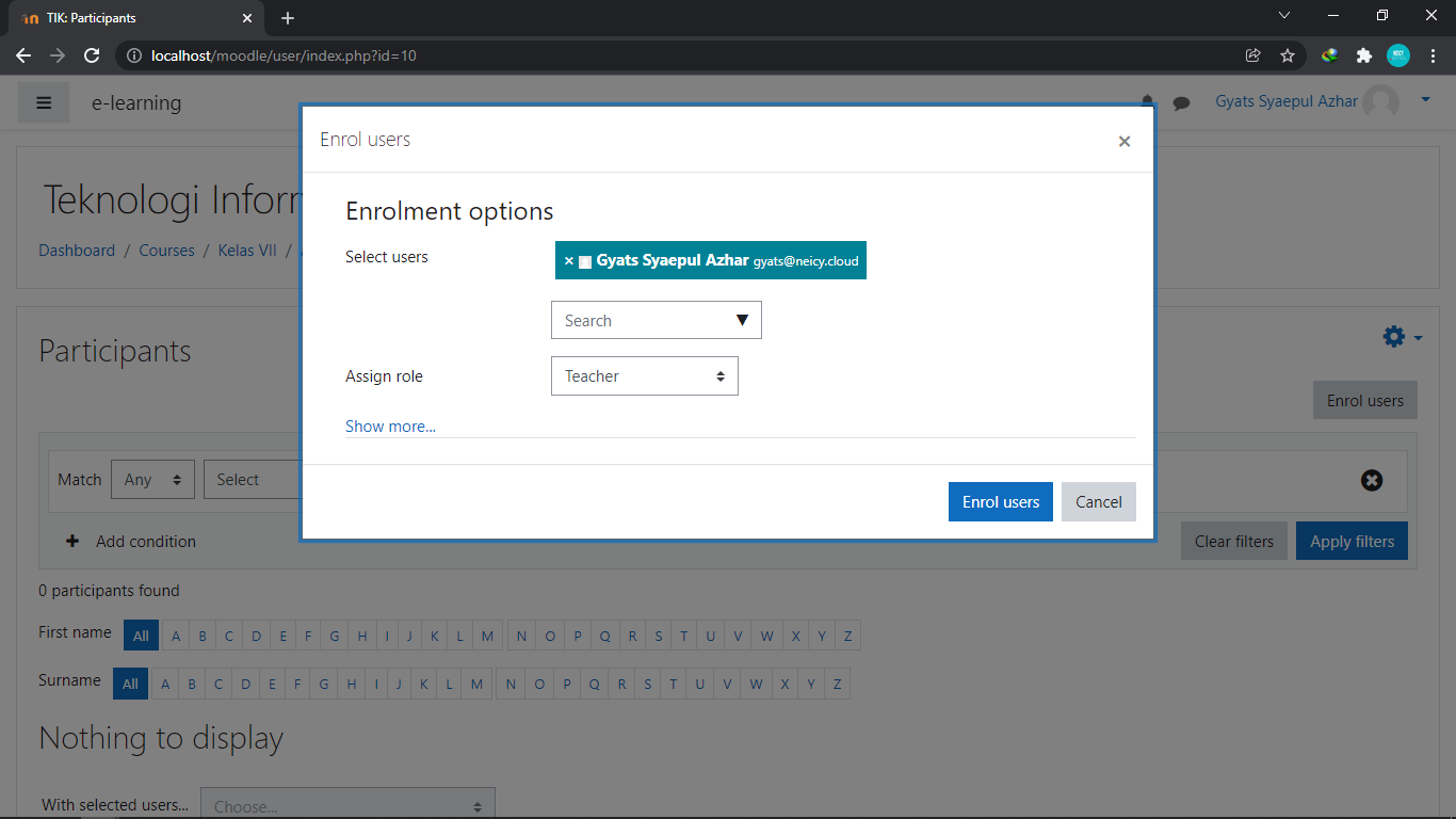 enrolled user manual