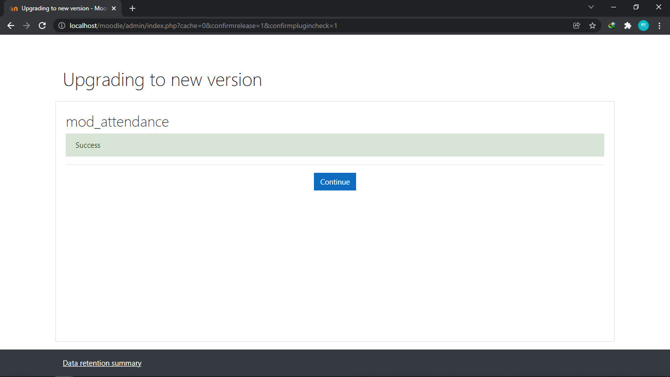 Upgrading to new version plugin moodle