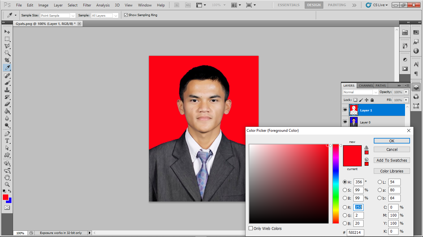 Mengganti Background Foto di photoshop