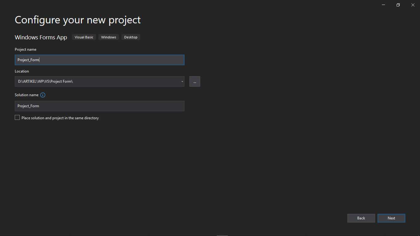 identitas projet form