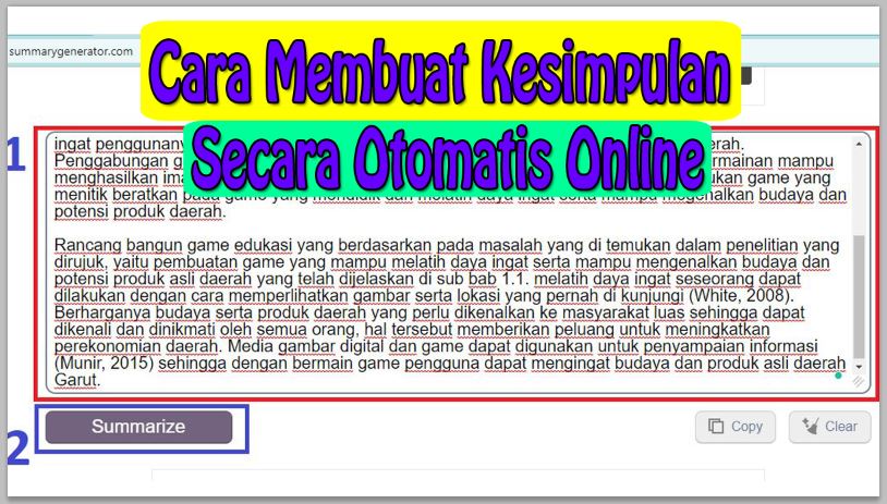Cara Membuat Kesimpulan Secara Otomatis Online