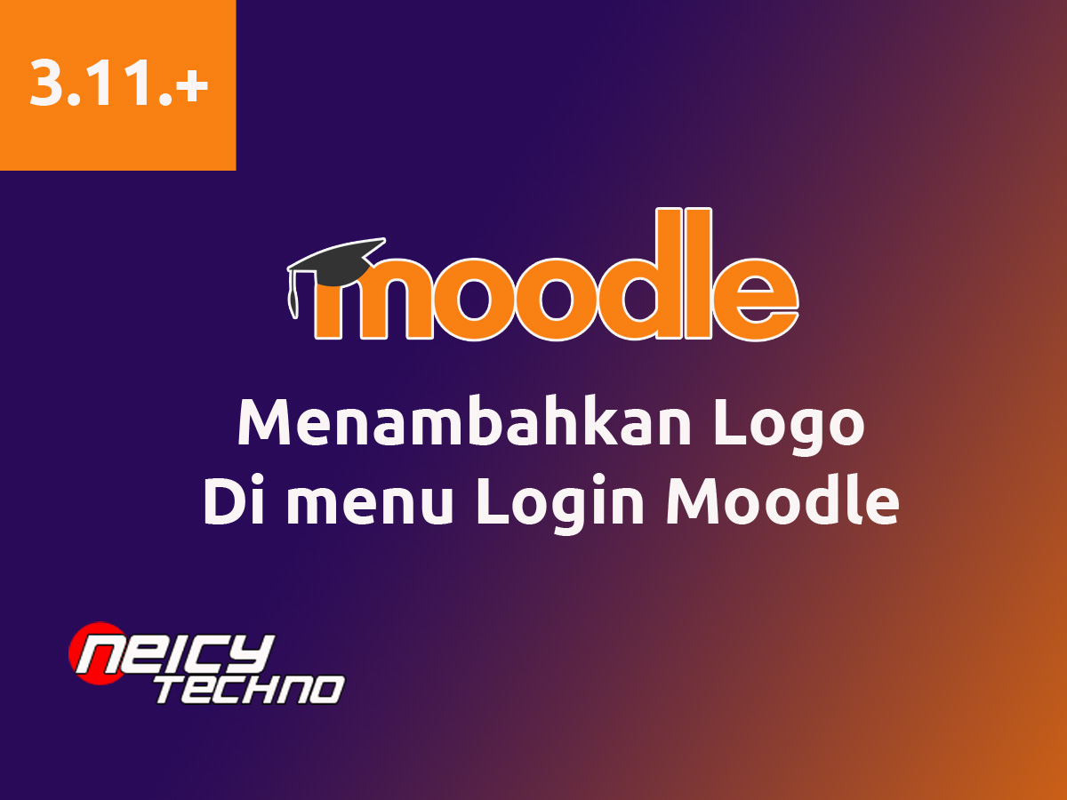 menambahkan logo login moodle