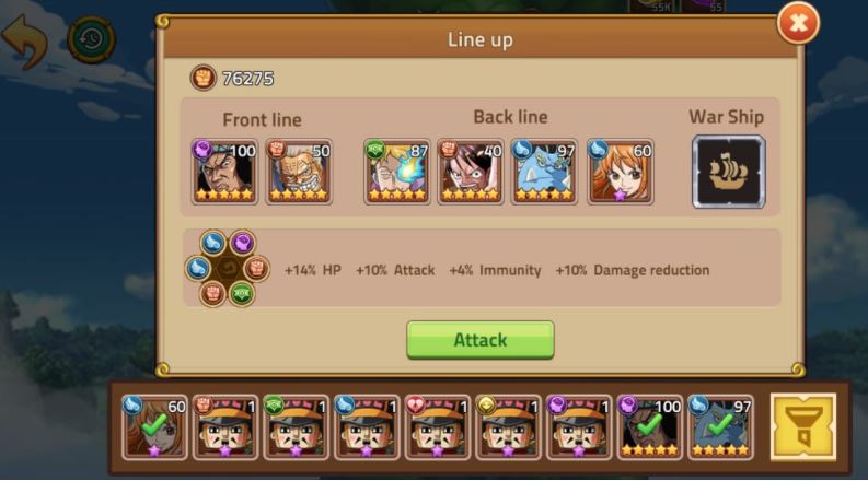 Formasi Hero Ocean Saga One Piece