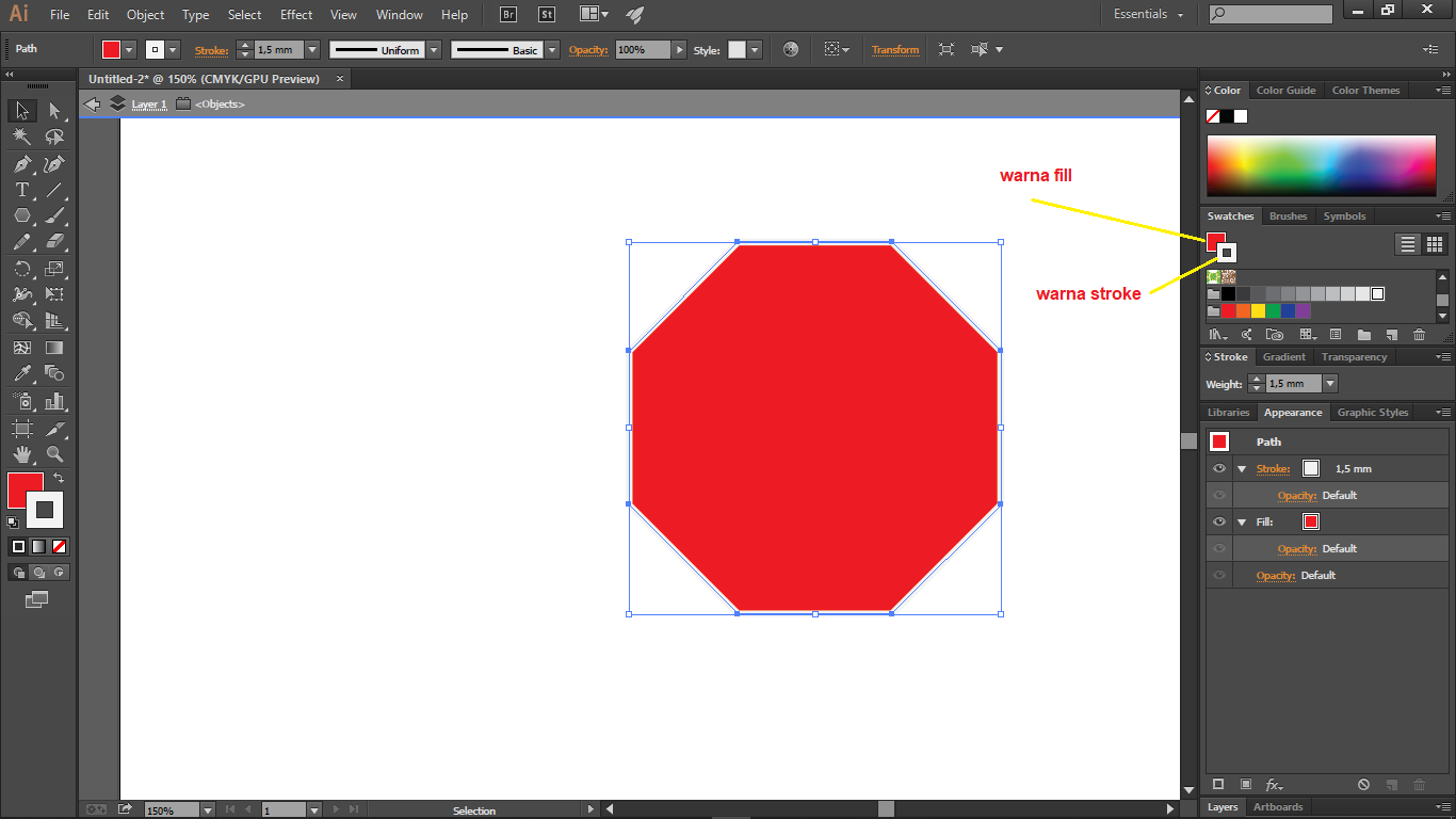 Cara Membuat Rambu Lalu Lintas Menggunakan Adobe Illustrator 2