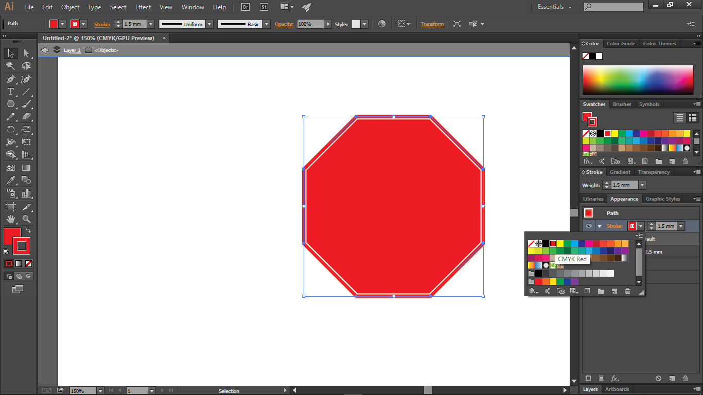 Cara Membuat Rambu Lalu Lintas Menggunakan Adobe Illustrator 4