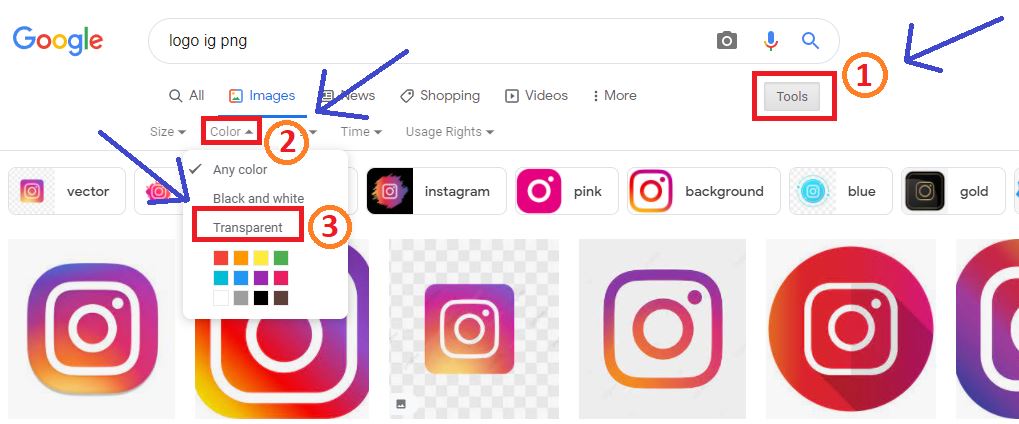 Cara Download Gambar PNG Transparan Tanpa Background di Google Images