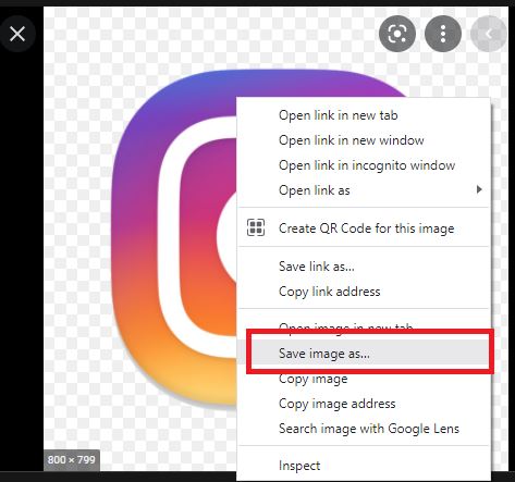 Menyimpan gambar PNG tanpa Background dari Google