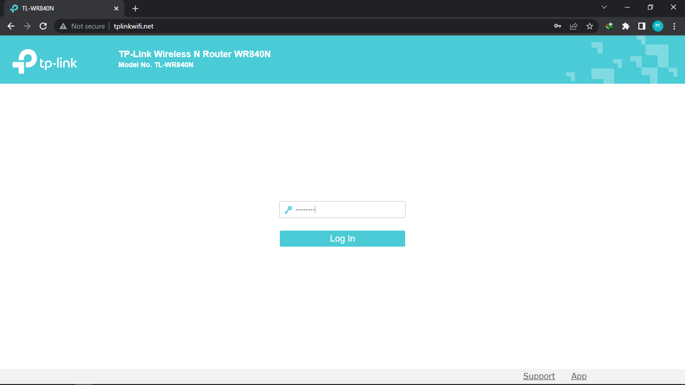 Login Tplink localhost