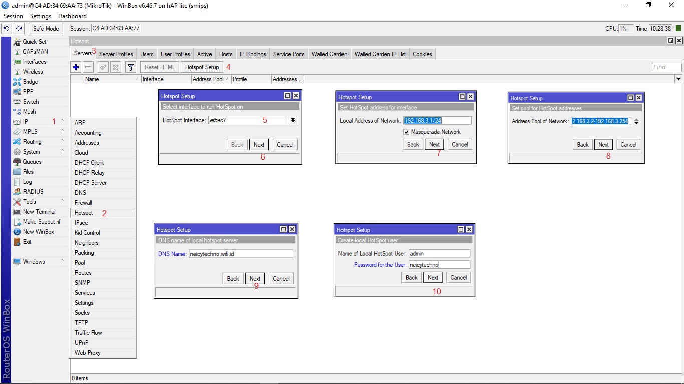 Setting hotspot server mikrotik untuk wifi voucher