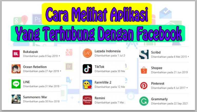 Cara Melihat Aplikasi Yang Terhubung Dengan Facebook