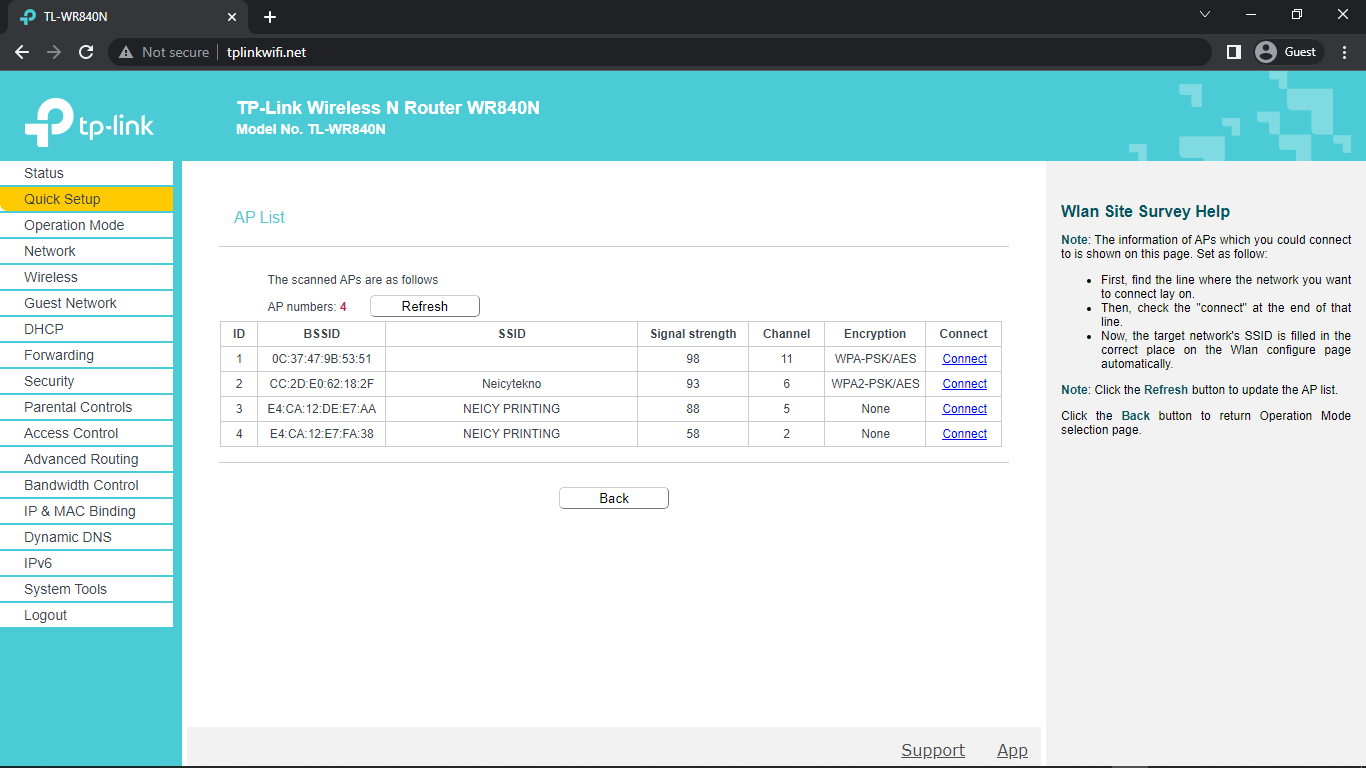 scanning jaringan wireless menggunakan tplink
