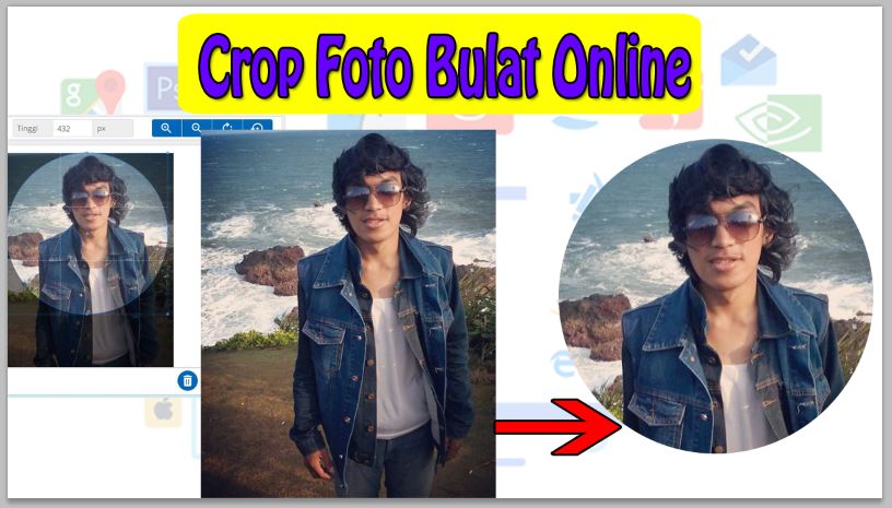 Crop Foto Bulat Online