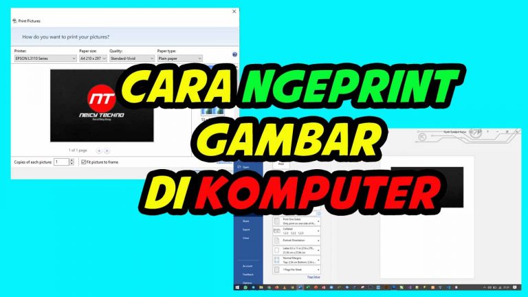 Cara Ngeprint Gambar di Komputer