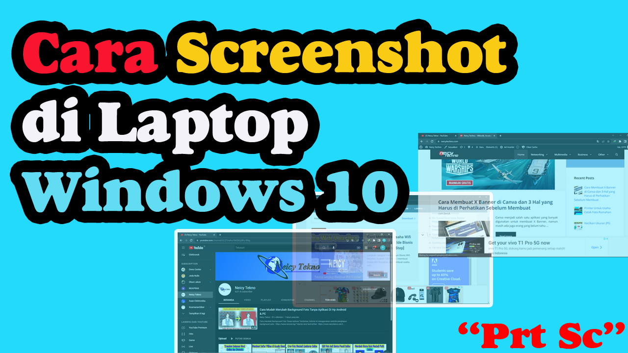 Cara Screenshot di Laptop Lenovo Windows 10