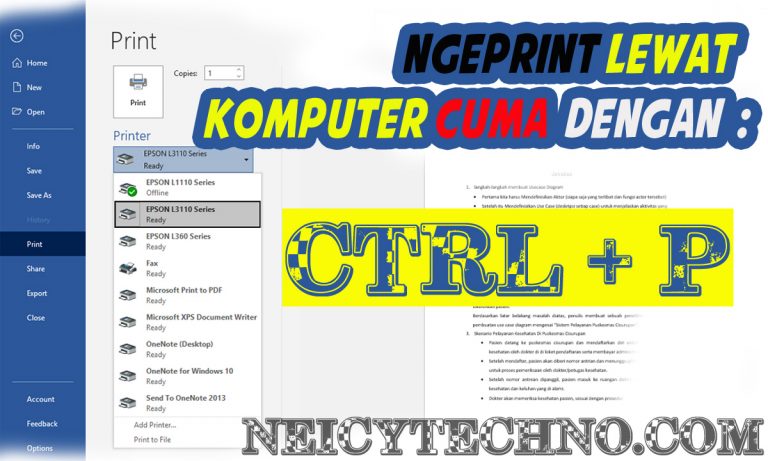 Ngeprint Lewat Komputer