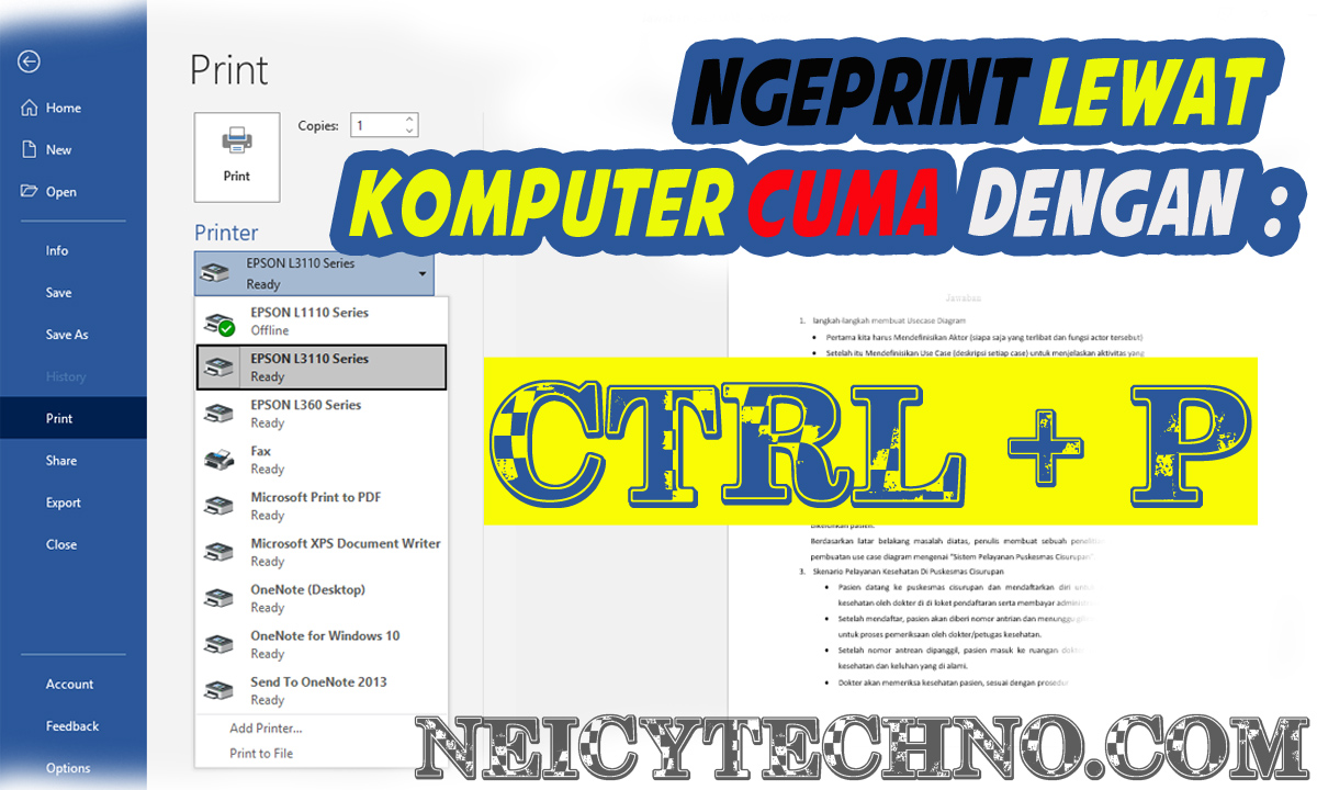 Ngeprint Lewat Komputer
