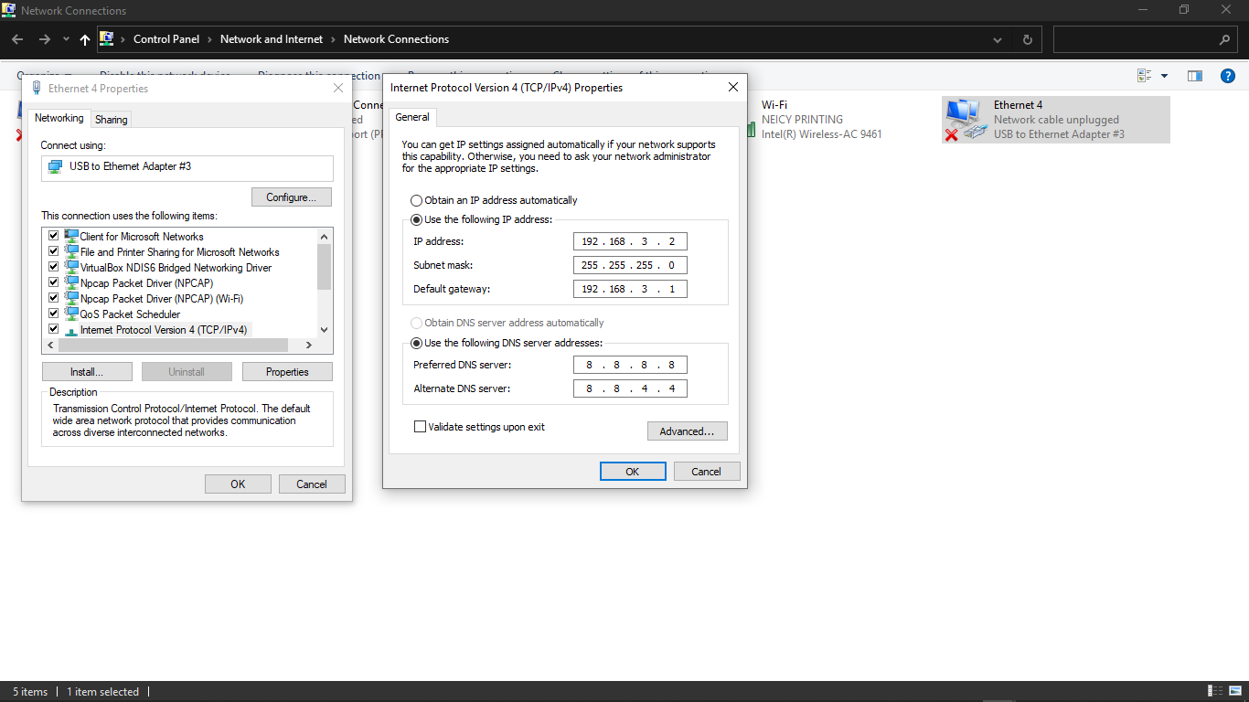 Setting alamat ip static komputer