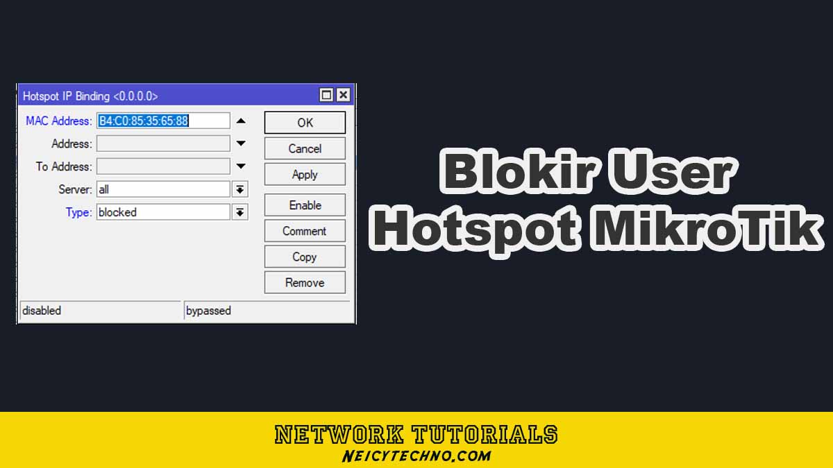 blokir mac address hotspot